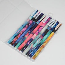 Load image into Gallery viewer, 10 Pcs/Set ballpoint pen Starry sky kalem Colorful caneta Kawai stylo pens canetas material escolar boligrafos papelaria