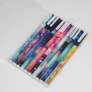 10 Pcs/Set ballpoint pen Starry sky kalem Colorful caneta Kawai stylo pens canetas material escolar boligrafos papelaria