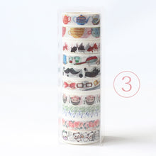 Load image into Gallery viewer, 10 pcs / Set washi tape cactus washitape Starry sky masking tape Kawaii material escolar washi scrapbooking papelaria