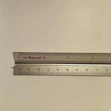Load image into Gallery viewer, 15cm 30cm aluminum triangular scale ruler aluminum 1:100 - 1:600 alloy  metal scale  regua desenho