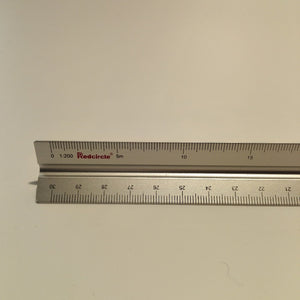 15cm 30cm aluminum triangular scale ruler aluminum 1:100 - 1:600 alloy  metal scale  regua desenho