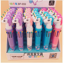Load image into Gallery viewer, Dream Unicorn 10 Colors Chunky Ballpoint Pen School Office Supply Gift Stationery Papelaria Escolar