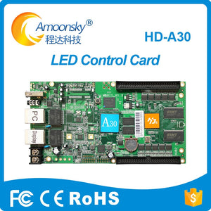 HD-A30 full color async controller led panel display control card programmable driver board for full color led advertising
